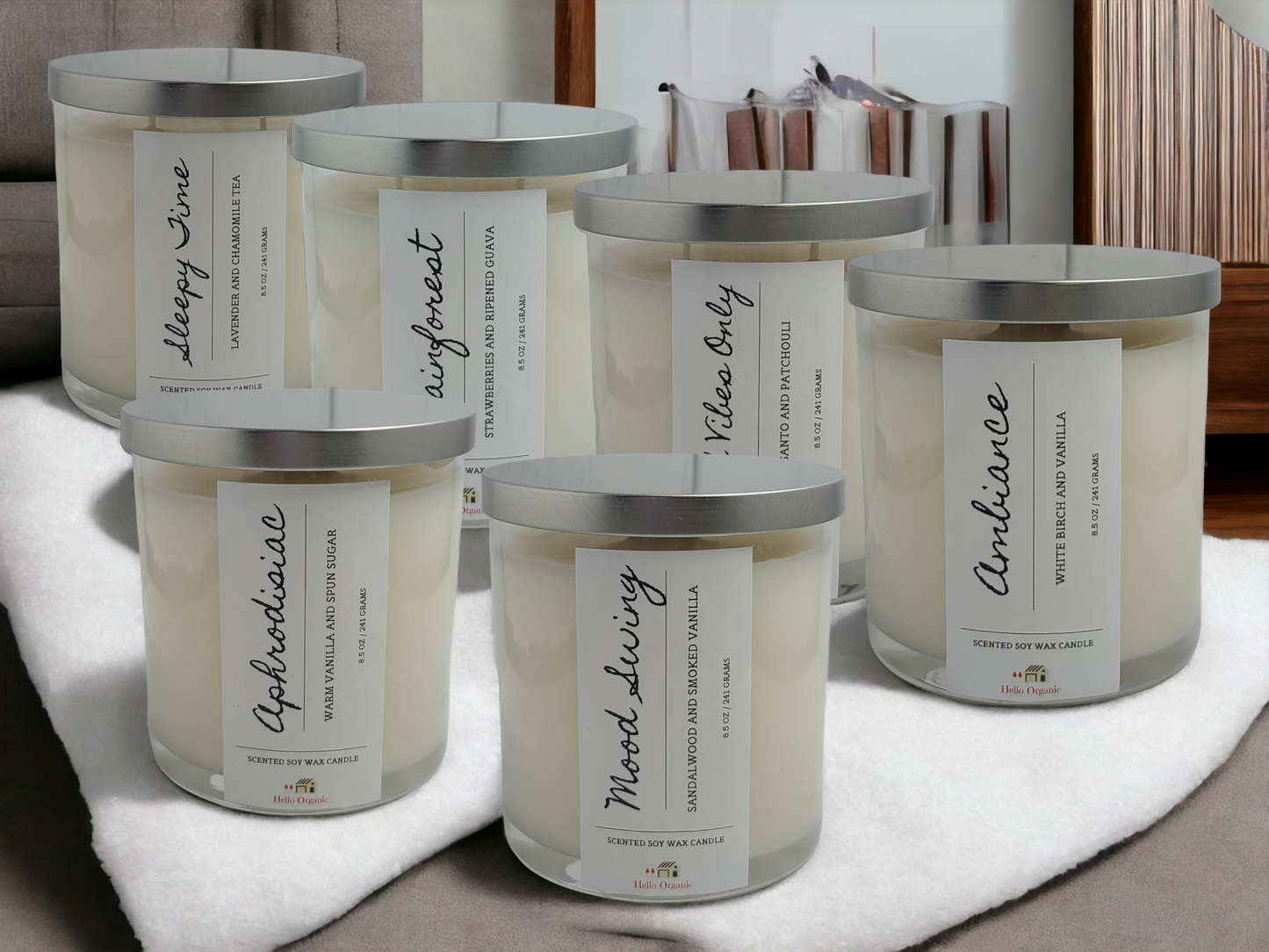 Classic Glass Tumbler Soy Wax Non Toxic Candle