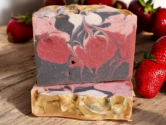 Chocolate Covered Strawberries Scented Handmade All Natural Soap