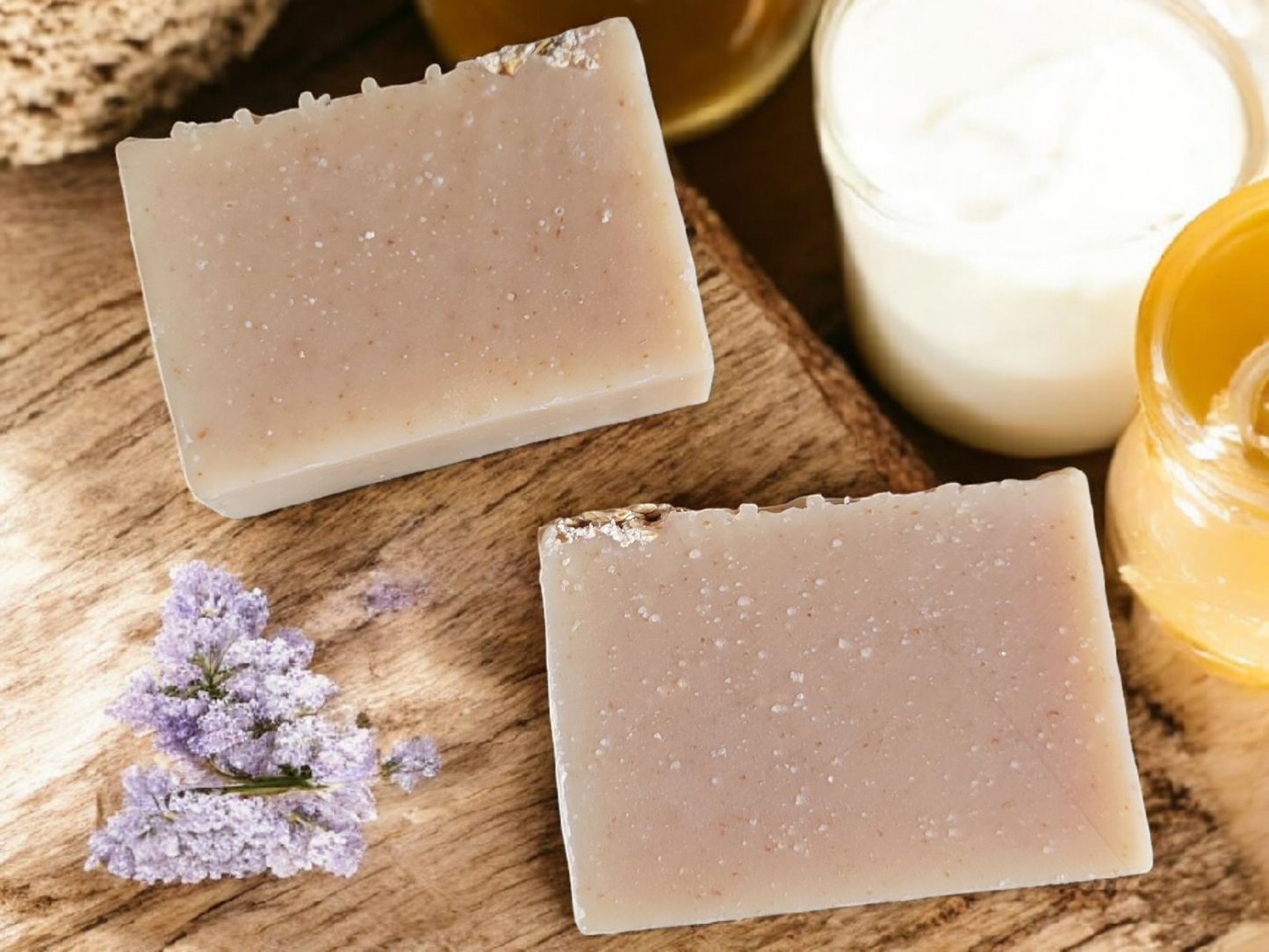 Oatmeal Milk and Honey Handmade All Natural Soap